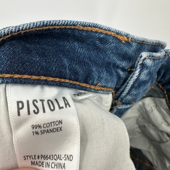 PISTOLA Cara High Rise Vintage Raw Hem Skinny Denim Jean // 26 - Picture 10 of 11